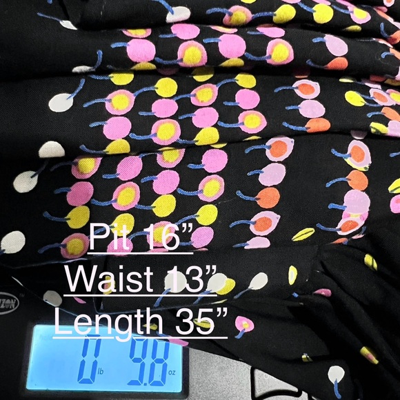 $128 FREE PEOPLE BLACK PRINTED LONG SLEEVE CORYN MINI DRESS Sz 4  :W07: - Picture 13 of 14